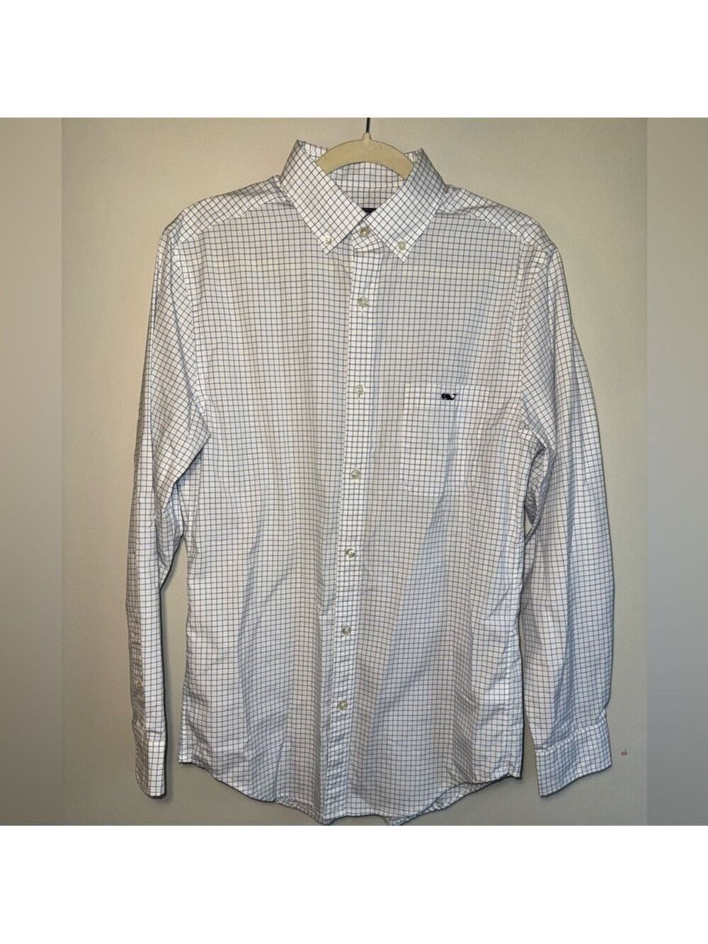 Vineyard Vines Blue and White Classic Fit Tucker Shirt